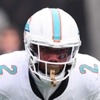 EAST RUTHERFORD, NJ - DECEMBER 07:  Bradley Chubb #2 of the Miami Dolphins during the game against the New York Jets on December 7, 2025 at MetLife Stadium in East Rutherford, New Jersey.  (Photo by Rich Graessle/Icon Sportswire via Getty Images)