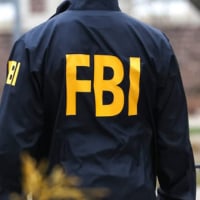 An FBI agent at a crime scene.