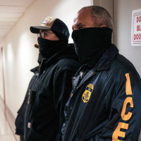 Masked ICE agents.