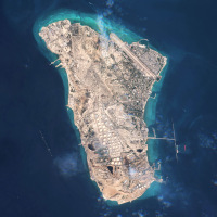 Satellite Imagery Of Kharg Island In Iran