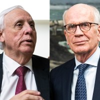 Sen. Jim Justice, a R-W.Va.; Sen. Peter Welch, D-Vt.