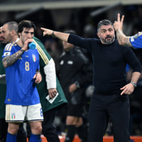 Italy coach Gennaro Gattuso reacts during the FIFA World Cup 2026 European Qualifiers match between Italy and Northern Ireland. 