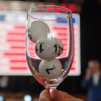 CHICAGO, ILLINOIS - MAY 12: Dallas Mavericks have officially won the in NBA Draft Lottery with 1.8% pre-lottery chance to win the pick in Chicago, Illinois, United States on May 12, 2025. San Antonio Spurs got the second pick, Philadelphia 76ers got 3rd and Charlotte Hornets got the 4th pick in the lottery. (Photo by Jacek Boczarski/Anadolu via Getty Images)