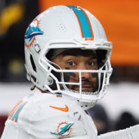 Dec 15, 2025; Pittsburgh, Pennsylvania, USA; Miami Dolphins quarterback Tua Tagovailoa (1) looks to throw in the second quarter against the Pittsburgh Steelers at Acrisure Stadium. Mandatory Credit: Charles LeClaire-Imagn Images