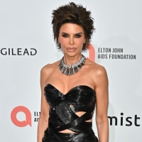Lisa Rinna's dress was made with 11 pounds of human hair.