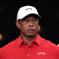 Tiger Woods after match against the Los Angeles Golf Club at SoFi Center on March 24, 2026 in Palm Beach Gardens, Florida.