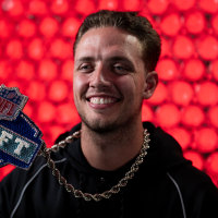 INDIANAPOLIS, INDIANA - FEBRUARY 26: Carson Beck of the Miami Hurricanes poses on the NFL Network set during the NFL Scouting Combine at the Indiana Convention Center on February 26, 2026 in Indianapolis, Indiana. (Photo by Michael Owens/Getty Images)
