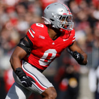 COLUMBUS, OH - NOVEMBER 01: Sonny Styles #0 of the Ohio State Buckeyes pursues a play on defense during a college football game against the Penn State Nittany Lions on November 01, 2025 at Ohio Stadium in Columbus, Ohio. (Photo by Joe Robbins/Icon Sportswire via Getty Images)