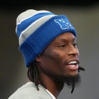 Feb 2, 2026; San Francisco, CA, USA; Dallas Cowboys receiver George Pickens during NFC practice at the NFL Flag Fieldhouse at Moscone Center South Building. Mandatory Credit: Kirby Lee-Imagn Images