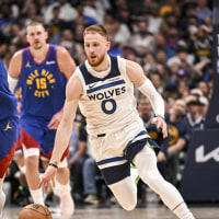 The Minnesota Timberwolves mounted a 19-point comeback against the Denver Nuggets to even the first-round series.