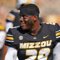 Missouri Tigers running back Ahmad Hardy 