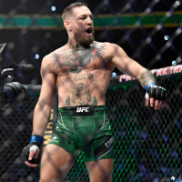 Conor McGregor at UFC 264 event on July 10, 2021, in Las Vegas, Nevada.
