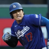 Jun 11, 2026; Pittsburgh, Pennsylvania, USA; Los Angeles Dodgers designated hitter Shohei Ohtani (17) runs on a hit and run against the Pittsburgh Pirates during the fourth inning at PNC Park. Mandatory Credit: Charles LeClaire-Imagn Images
