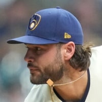 MILWAUKEE, WISCONSIN - JULY 20: Lance McCullers Jr. #50 of the Milwaukee Brewers throws a pitch in the sixth inning against the New York Mets at American Family Field on July 20, 2026 in Milwaukee, Wisconsin. (Photo by John Fisher/Getty Images)