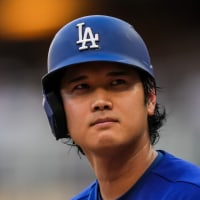 MINNEAPOLIS, MN - JUNE 24: Shohei Ohtani #17 of the Los Angeles Dodgers looks on against the Minnesota Twins on June 24, 2026 at Target Field in Minneapolis, Minnesota. (Photo by Brace Hemmelgarn/Minnesota Twins/Getty Images)