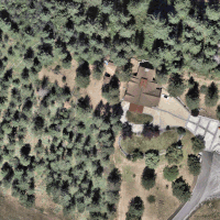 Comparing images before and after the Spokane wildfires in Washington. 