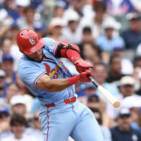 Joshua Báez hitting a home run.