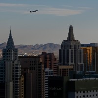 A view of Las Vegas' skyline.