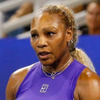 A split composite of Carlos Alcaraz and Serena Williams.