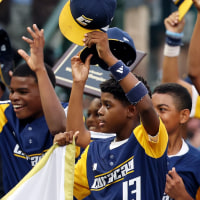 Image: The Curaçao Region from Willemstad celebrates winning the 2026 Little League Baseball World Series Championship against the Mountain Region from Henderson, Nev.