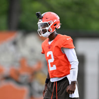 BEREA, OHIO - JUNE 11: Shedeur Sanders #2 of the Cleveland Browns runs a drill during the Cleveland Browns Mandatory Minicamp at CrossCountry Mortgage Campus on June 11, 2026 in Berea, Ohio. (Photo by Nick Cammett/Diamond Images via Getty Images)