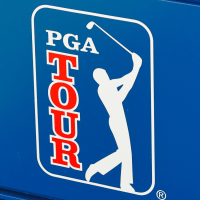 CROMWELL, CT - JUNE 21: A general view of the PGA TOUR logo during the PGA - Travelers Championship at TPC River Highlands on June 21, 2023 in Cromwell, Connecticut. (Photo by Rich Graessle/Icon Sportswire via Getty Images)