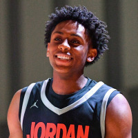 TORRANCE, CA - APRIL 17: Guard Brandon McCoy Jr. from Sierra Canyon High School heading to Michigan looks on during the Jordan Brand Classic high school basketball all-star game on April 17, 2026 at El Camino College in Torrance, CA. (Photo by Brian Rothmuller/Icon Sportswire via Getty Images)