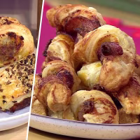 Get the Recipes for Bacon Twists and Cheddar Sausage Rolls!