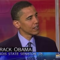 Barack Obama’s first interview on Meet the Press (2004)