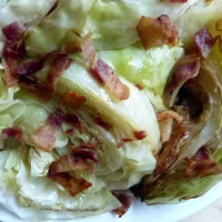 Bacon-Roasted Cabbage Wedges recipe