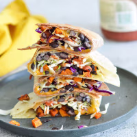 Sweet Potato and Black Bean Quesadilla