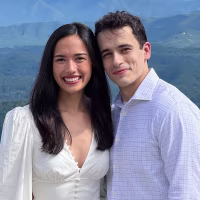 NBC News correspondent Emilie Ikeda and her husband, Pat.