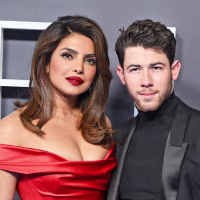 Priyanka Chopra-Jonas and Nick Jonas at at the global premiere of "Citadel."
