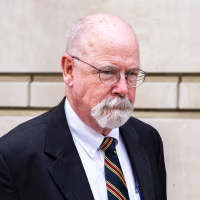 Special Counsel John Durham departs the United States District Court for the District of Columbia