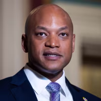 Maryland Gov. Wes Moore speaks during a press conference at the U.S. Capitol