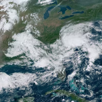 Weather over the continental United States on Sept. 16, 2024.