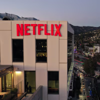 Netflix office building in Los Angeles in 2022.