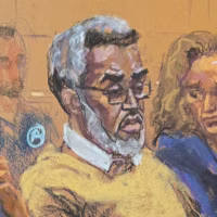 Courtroom sketch of Sean "Diddy" Combs
