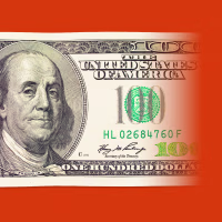 A $100 dollar bill disappearing into red