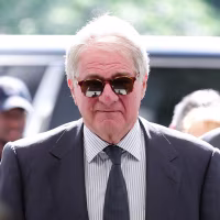 Leon Black, former CEO of Apollo Global Management, arrives to testify at a closed-door interview with the House Oversight Committee on on June 26, 2026.