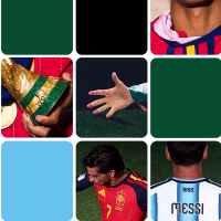 Photo grid of obscured images