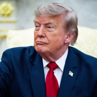 President Donald Trump speaks in the Oval Office on Tuesday, July 14, 2026. 