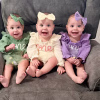 This mom says one word that makes all of her triplets cry.