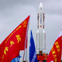 CHINA-HAINAN-WENCHANG-CHANG'E 7 LUNAR PROBE-TRANSFER-LAUNCHING AREA (CN)