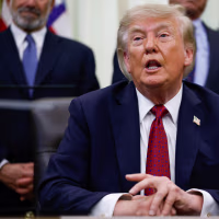 U.S. President Donald Trump in the Oval Office.