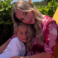 Aurora Culpo with her son Remi.