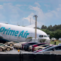 Amazon cargo plane crashes at Miami International Airport.