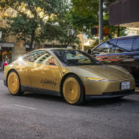A Tesla Cybercab