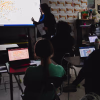A social studies class at Granville Central Middle School in North Carolina on May 6, 2026.