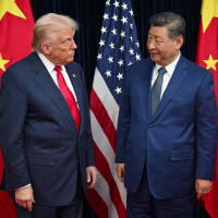 U.S. President Donald Trump, left, and China's President Xi Jinping.